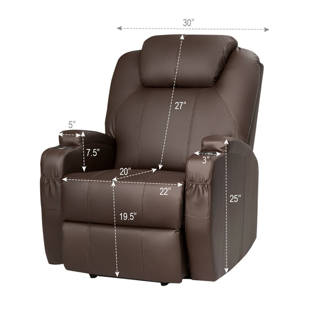 Finihen Massage Recliner Chair, Power Lift Recliner Chair with Massage and Heat for Elderly with Remote Control, for Living Room, Bedroom, Brown Finihen Massage Recliner Chair, Power Lift Recliner Chair with Massage and Heat for Elderly with Remote Control, for Living Room, Bedroom, Brown
