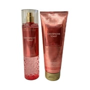 Bath and Body Works Champagne Toast Fine Fragrance Mist and Body Cream Set