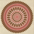 thumbnail image 1 of Ahgly Company Machine Washable Indoor Square Transitional Grapefruit Red Area Rugs, 5' Square, 1 of 7
