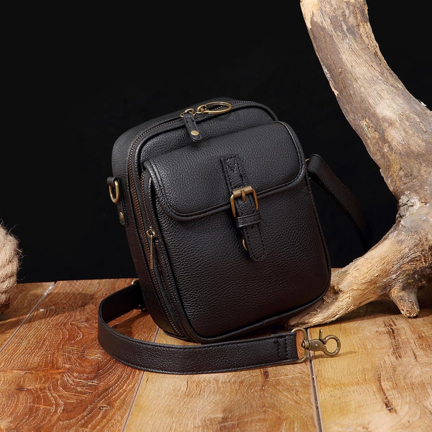 Leather Crossbody Bags for Women Anti-Theft Vegan Purse with Card Slots, Travel Shoulder Bag, Waterproof Crossbody Purse