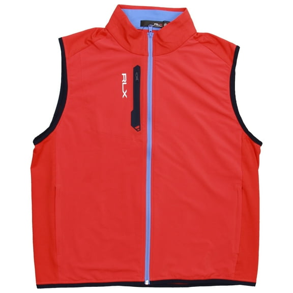 RLX Ralph Lauren Men's Golf Vest Red/Blue Regular Fit XL