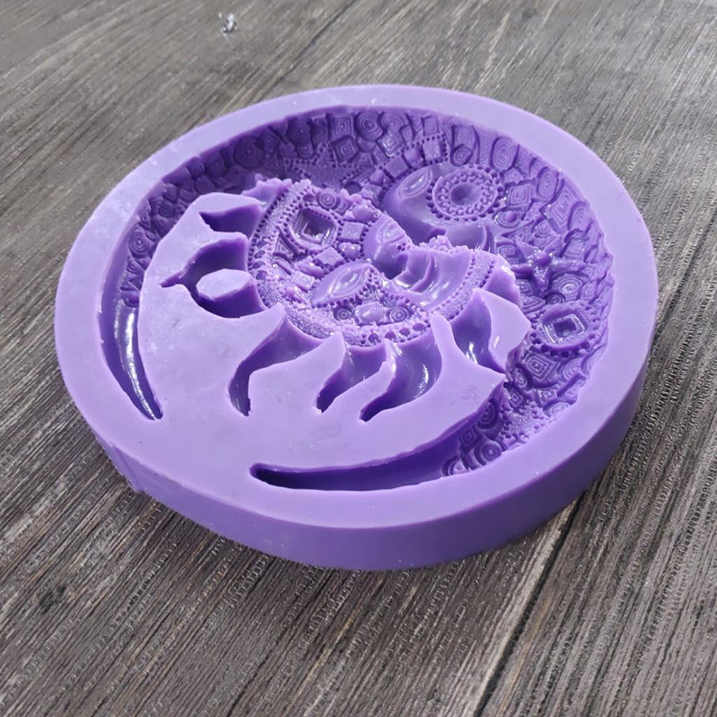 Osdhezcn Moon for Sun Shape Silicone Mold Resin Beauty Mold for Jewelry Making