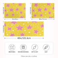 thumbnail image 2 of Yayeee Pillowcase Queen Size Set of 2 Satin Wrinkle Resistant Pillow Case, Big Pink Stars Pattern, 2 of 7