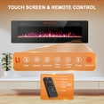 thumbnail image 5 of KISSAIR 68’’ 1500W Wall Mounted Recessed Electric Fireplace,12 Flame Color Modes,Touch Screen & Remote Control,Ultra Thin & Low Noise, 5 of 8