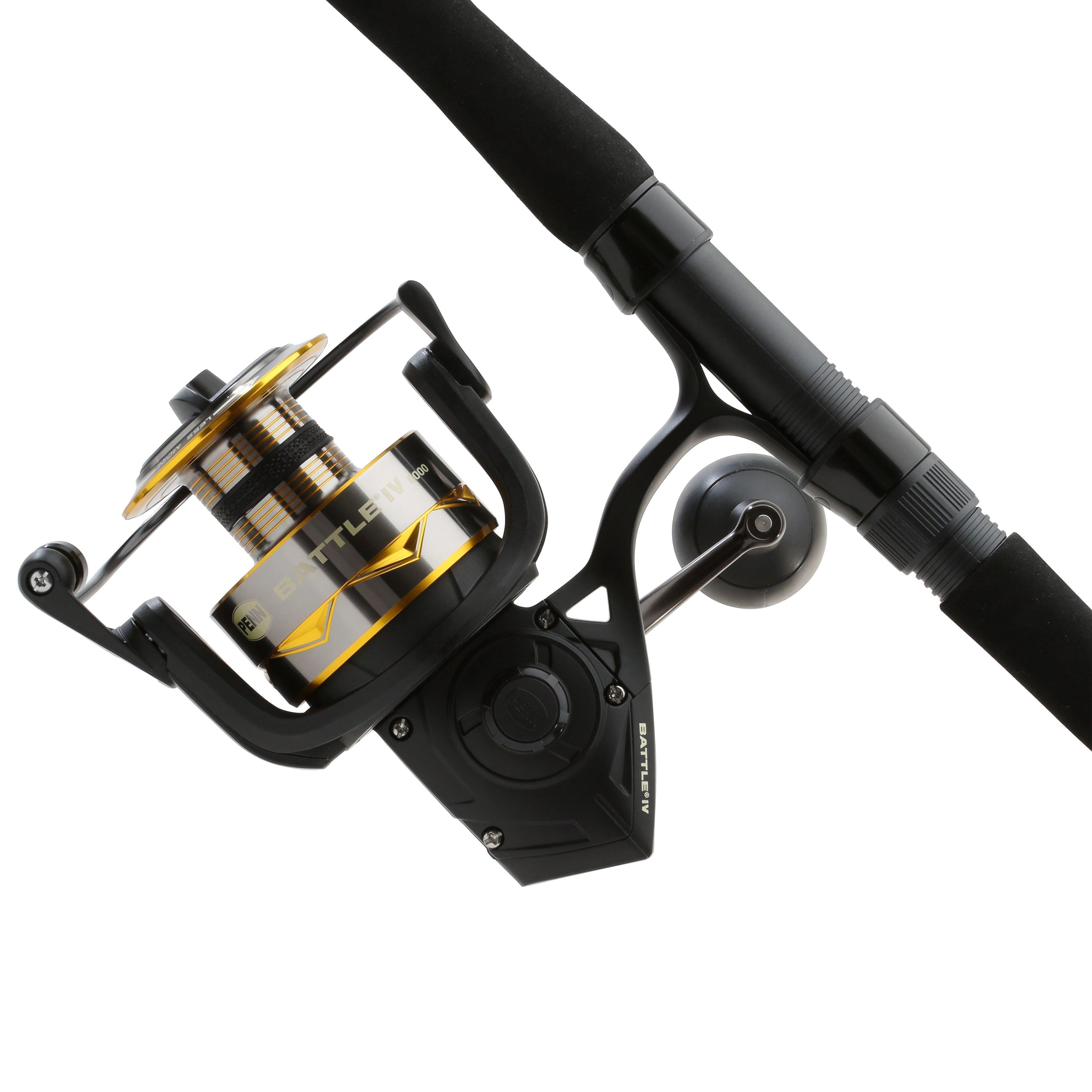 PENN Battle IV Spinning Fishing Combo, 7' Heavy Rod, 8000 Size Reel