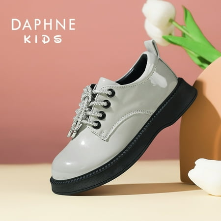 

DAPHNE Children s Moccasins Lace Up New Performance Shoes With Round Toe