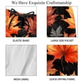 thumbnail image 4 of luoweisi Men's Beach Shorts Quick Dry Swim Trunks with Mesh Lining Maple Leaf M, 4 of 5