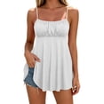 thumbnail image 3 of SwiftWear Women's Spaghetti Strap Camisole Flowy Long Tank Top Sleeveless Summer Casual Loose Blouse for Beach Vacation, 3 of 6