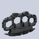 thumbnail image 1 of Thickened Brass Knuckles Wrapped Rope Iron Fist Self-defense Four-fingered Hand Buckle Boxing Martial Arts Supplies Window Breaker, 1 of 1
