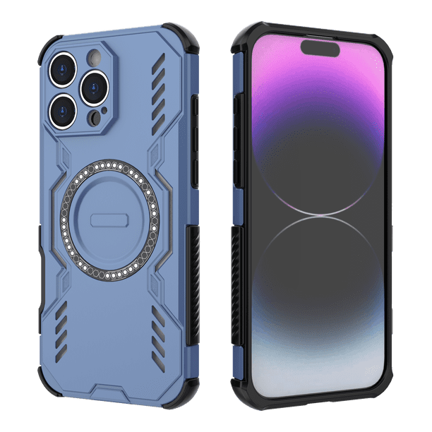 Funda GANGXUN para iPhone 16 Pro Max , magnética, resistente a golpes, con soporte, unisex, carga inalámbrica