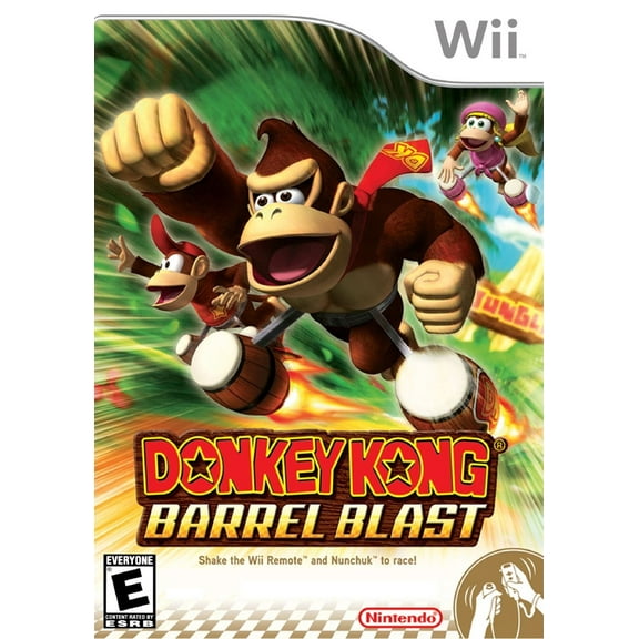 Donkey Kong Barrel Blast - Nintendo Wii Action & Adventure Game