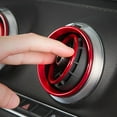 thumbnail image 4 of VALINK 4Pcs/Set Air Outlet Plug Cover Sticker Decor Ring Aluminum Alloy for AUDI A3 S3 Q2L, 4 of 7