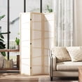thumbnail image 2 of HOMCOM Folding Room Divider, 3 Panel Privacy Screen for Home Office, Natural Wood, 2 of 10