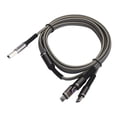 thumbnail image 4 of Cable de carga múltiple 3 en 1, cargador de 3 A con conector tipo C/para iOS/micro USB de 1,2 m (gris), 4 of 14