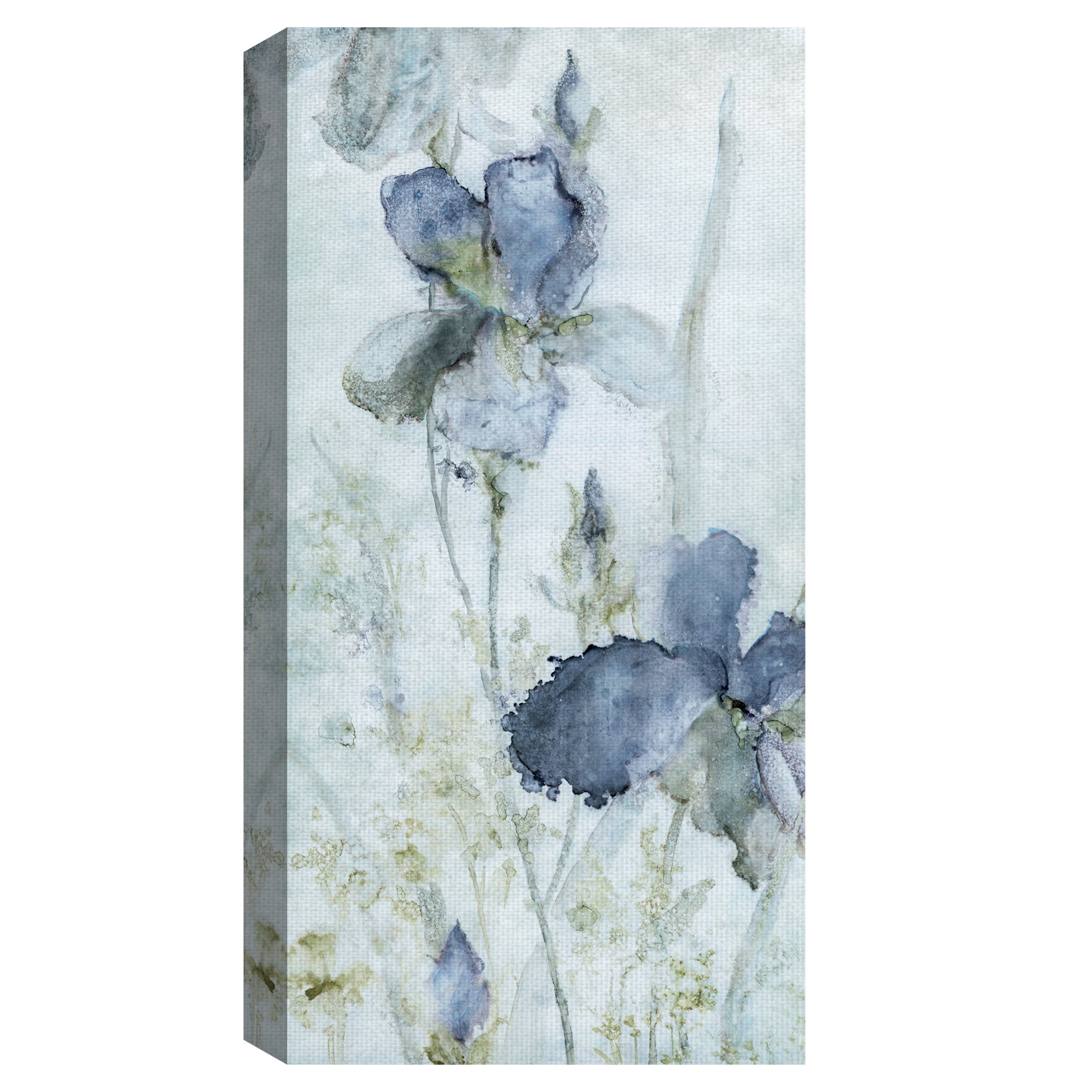 Masterpiece Art Gallery Morning Iris Blue by Carol Robinson Canvas Art Print 17" x 34"