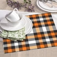 thumbnail image 5 of Uemuo Orange Plaid Pattern Dish Drying Mat,16*18 inch Absorbent Dish Drainer Kitchen Counter,Large Size Dish Drying Pad for Countertops,Sinks,Draining Racks, 5 of 6