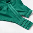 thumbnail image 6 of Bras for Women No Underwire No Padding Women's Push up Lace Bra, Underwire V-Neck Full Cover Bras Plus Size Support Unpadded Everyday Balconette Green 38/85E, 6 of 7