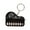 Clear Black, variant on Keychain Pendant Mini Electronic Piano Shape 8 Keys Light Music Cartoon Couple Pendant Exquisite Key Ring Funny Birthday Gift