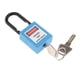 thumbnail image 1 of Grillete de nailon reforzado aislado Cuerpo de nailon y acero inoxidable de seguridad Bloqueo Etiquetado s Cerradura, con llave Azul Macarena Candado de bloqueo de seguridad, 1 of 8