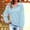 aa05_Blue, variant on Hilzaten Collared Sweatshirt for Women Pullover Solid Drop Shoulder Crop Sweatshirt for Women