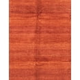 thumbnail image 1 of Ahgly Company Machine Washable Indoor Rectangle Abstract Orange Red Area Rugs, 6' x 9', 1 of 7