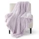 thumbnail image 1 of Manta Bedsure Fuzzy Sherpa de piel sintética, color lavanda, color morado, doble, 1 of 8