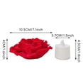 thumbnail image 2 of Binmer Rose Lamp Base Candle Lamp Base Luminous Simulation Flower Desktop Decoration Ornament, 2 of 7