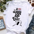 thumbnail image 4 of Camiseta Vintage de Freddie Mercury para mujer, ropa de la banda de la Reina, camiseta de Hip Hop para mujer, camiseta Hipster de Rock Retro, Tops para mujer 2024, 4 of 5