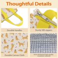 thumbnail image 4 of Golden Retriever with Bones and Paws Insulated Lunch Bag for Women & Adults,Large Portable Soft Cooler Lunch Bag,Thermal Food Storage Tote with Pearl Cotton,8.66L,8.75x5.75x9.5 Inch, 4 of 6