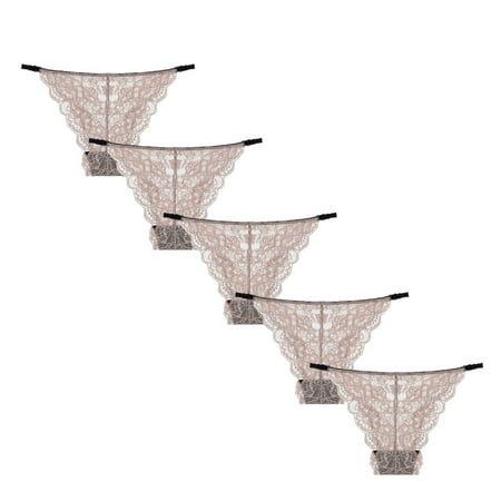 

Pgeraug underwear women 5PCs Ultra Soft Seamless Bikini Assorted Brief Lace Panties Underwear sports bras for women Khaki