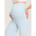 thumbnail image 2 of Delimira Modal Cotton Maternity Lounge Pants 28.5" Maternity Summer Wide Leg Pants, 2 of 5