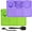 Purple + Green, variant on 2PCS Lick Mat for Dogs and Cats, Dog Lick Mat with Suction Cups, Cat Lick Mat for Anxiety Relief, Comes with 1 Spatula and 1 Brush, Purple & Cyan