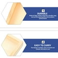 thumbnail image 2 of 4Pcs Unfinished Wood Serving Tray Professional Wood Trays for Block Puzzle, 2 of 6