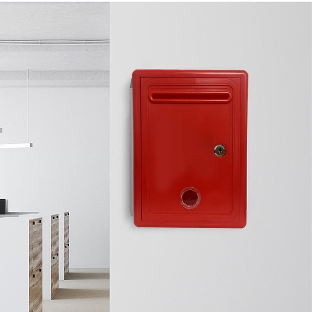 Buzón de Sugerencias Perfecl Impermeable Rojo Montado en la Pared