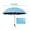 Dark Blue, variant on Folding Sun Umbrella with 8 Ribs for Travel, UV Protection Compact Rain and Sun Umbrella with Black Coating, Lightweight Portable Parasol for Women and Outdoor Daily Use