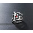 thumbnail image 4 of K-KED Gothic Mens Biker Skull Dragon Claw Finger Ring Stainless Steel Size 7-13-12, 4 of 6