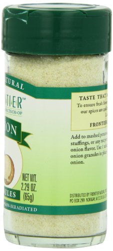Frontier Natural Products Onion, White Granules, 2.29 Oz
