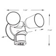 thumbnail image 5 of Luminaria RAB LU160W Sensor de movimiento ajustable 3000K-5000K, 5 of 5