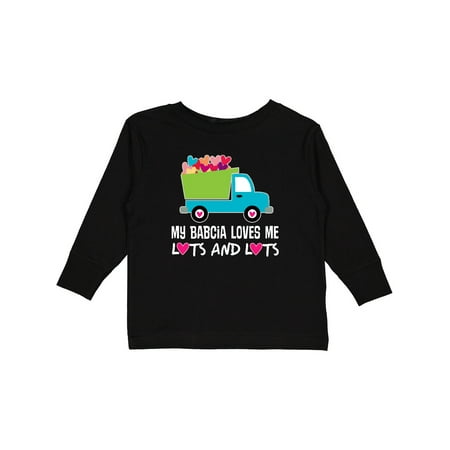 

Inktastic Babcia Loves Me Grandchild Truck Gift Toddler Boy Girl Long Sleeve T-Shirt