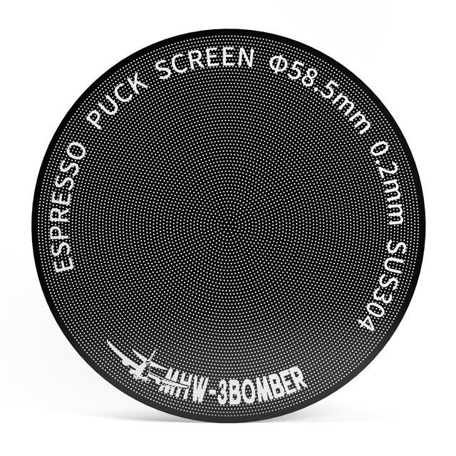 Pantalla Espresso Puck MHW-3BOMBER de 58 mm, ultrafina, 0,2 mm