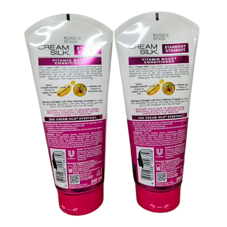 Cream Silk Standout Straight Vitamin Boost Conditioner, 350 Cream Silk Standout Straight Vitamin Boost Conditioner, 350