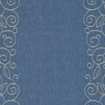 thumbnail image 4 of SAFAVIEH Courtyard Chole Bordered Indoor/Outdoor Area Rug, Blue/Beige, 2'7" x 5', 4 of 5