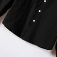 thumbnail image 3 of Men's Casual Button Down Shirts Short Sleeve Linen Shirts Summer Beach Dress Shirt, 3 of 9