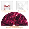 thumbnail image 4 of Sikiie Burgundy Tie Dye 30-48 inches {designName} Print Christmas Tree Skirt Snowman Xmas Tree Skirt with Edge Christmas Decorations for Holiday Party-30", 4 of 7