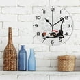 thumbnail image 3 of SKYSONIC Christmas Cat Snowflake Wall Clock 10 Inch Silent Non Ticking Round Clock Oil Painting Clock Easy to Read Clock for Living Room Bedroom Bathroom Home Decor, 3 of 7