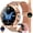 golden, variant on Smart Watch for Men, 1.09" HD Touchscreen, Bluetooth Calling (Answer/Make Calls), 100+ Sports Modes, 10-Day Standby, IP67 Waterproof, Fitness Tracker Compatible with Android & iPhone (3 Strap)