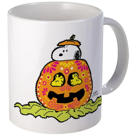 Snoopy Pumpkin - CafePress - Day Of The Dead Snoopy Pumpkin Mug - Unique Coffee Mug, Coffee Cup CafePress