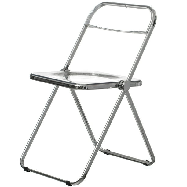 Acrylic Folding Party Transparent Chair with Double Hinged Back