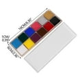 thumbnail image 4 of Dengmore 12-Color Halloween Face and Body Paint Palette, Washable Oil-Based Makeup for Costume and Stage Use, 4 of 5