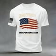 thumbnail image 3 of Glisme Mens Independence Day T Shirts O Neck Short Sleeve T Shirt Patriotic Tee Elegant 4Th Of July Wear Red 3Xl, 3 of 4